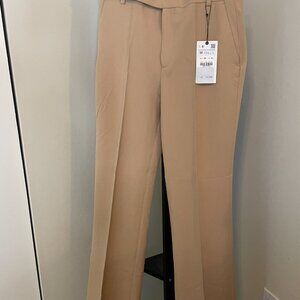 Zara Camel Flare Pants - New with Tag